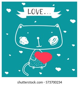 cat heart