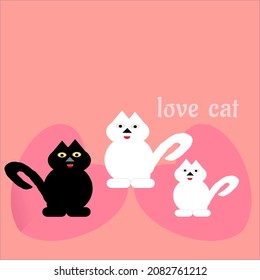 cat and heart design for valentine's day