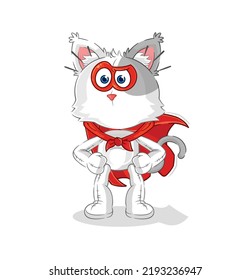 the cat heroes vector. cartoon character