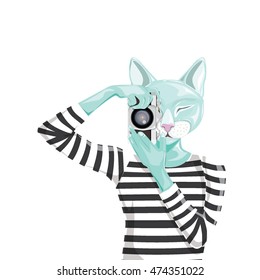 cat hipster photography