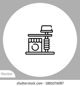 Cat house icon sign vector,Symbol, logo illustration for web and mobile