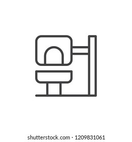 Cat house outline icon. linear style sign for mobile concept and web design. Pet cat tree simple line vector icon. Symbol, logo illustration. Pixel perfect vector graphics