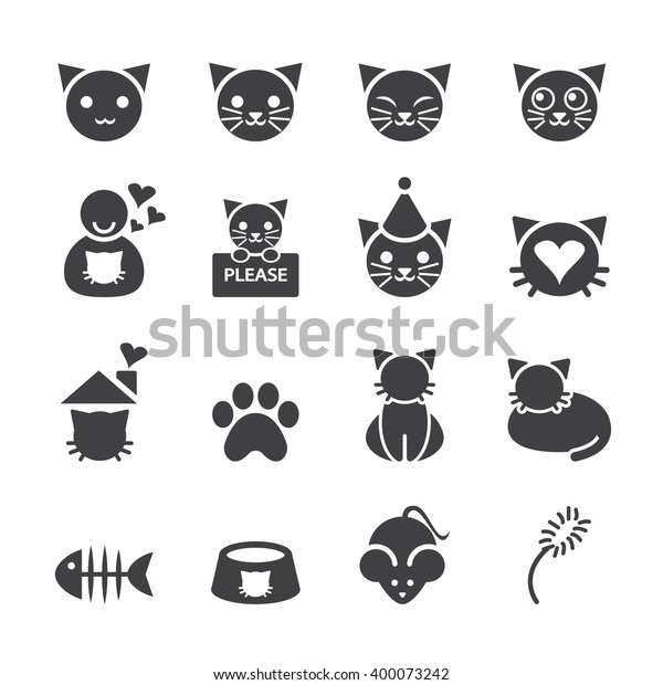 Cat Icon Stock Vector (royalty Free) 400073242 