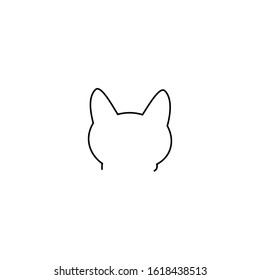 Cat icon. Animal store symbol. Logo design element