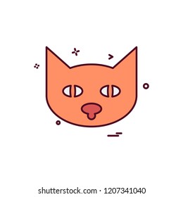 Cat icon design vector 