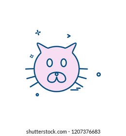 Cat icon design vector 