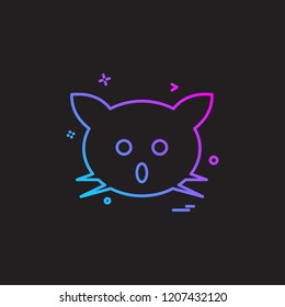 Cat icon design vector 