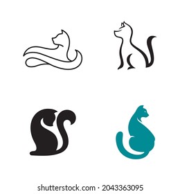 Cat icon design vector illustration design template