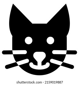 cat icon design, vector illustration, best used for presentations
