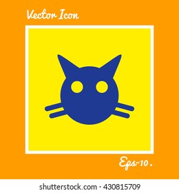 Cat Icon. Eps-10.