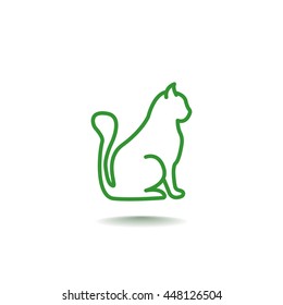 Cat icon Flat.
