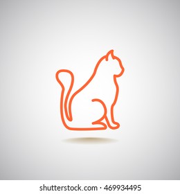 Cat icon Flat.