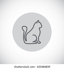 Cat icon Flat.