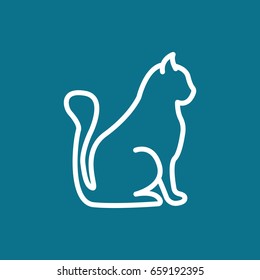 Cat icon Flat.