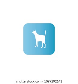 cat icon. flat design