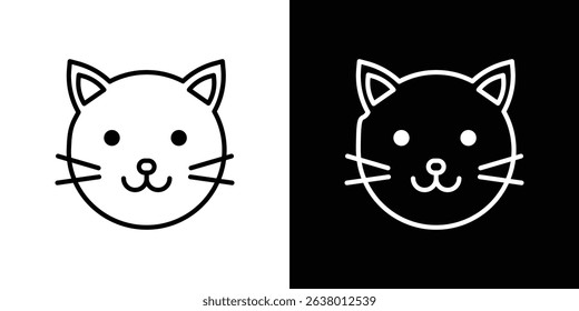 Cat icon Graphic vector set for ui design