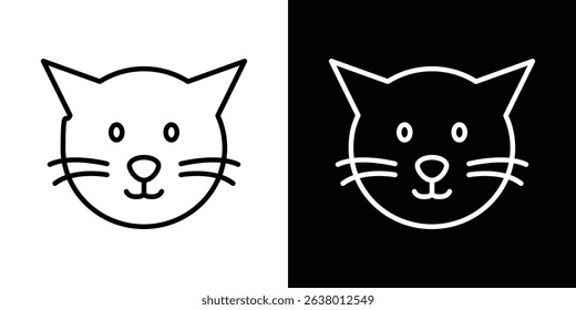 Cat icon Graphic vector set for ui design