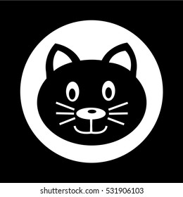 Cat icon illustration design