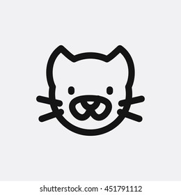 Cat icon illustration isolated vector sign symbol