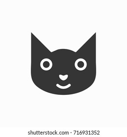 Cat icon, illustration isolated vector sign symbol