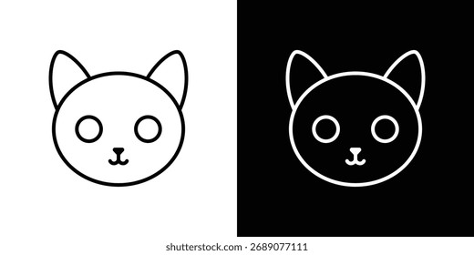 Cat icon Illustration. Vector Graphic. EPS 10
