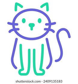 Cat Icon Illustration for web, app, infographic, etc
