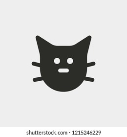 Cat icon isolated on background. Pussy symbol modern, simple, vector, icon for website design, mobile app, ui. Vector Illustration