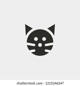 Cat icon isolated on background. Pussy symbol modern, simple, vector, icon for website design, mobile app, ui. Vector Illustration