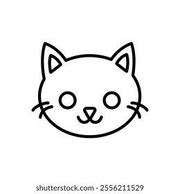 Cat icon isolated on white background