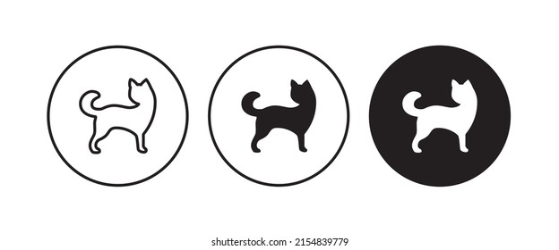 cat icon, kitten icons button, vector, sign, symbol, logo, illustration, editable stroke, flat design style isolated on white, pet veterinary clinic shop, House animals