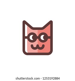 Cat icon , kitten vector logo