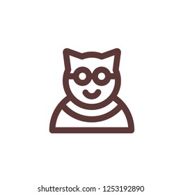 Cat icon , kitten vector logo