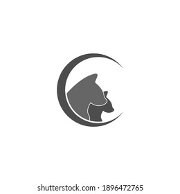 Cat  icon logo design illustration vector template