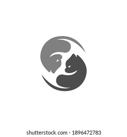Cat  icon logo design illustration vector template