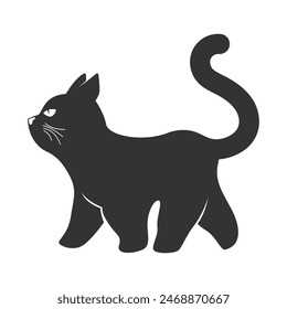 Plantilla de diseño de logotipo de icono de gato