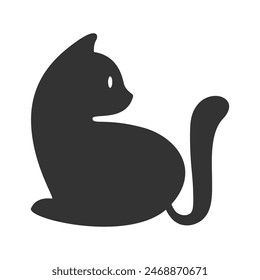 Cat icon logo design template