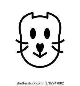 cat icon or logo isolated sign symbol vector illustration - high quality black style vector icons
