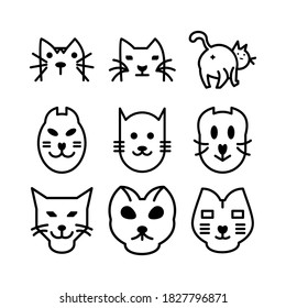 cat icon or logo isolated sign symbol vector illustration - Collection of high quality black style vector icons
