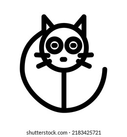 cat icon or logo isolated sign symbol vector illustration - high quality black style vector icons
