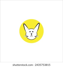 diseño vectorial del logotipo del icono del gato