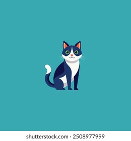 Cat icon logo Vector Illustration