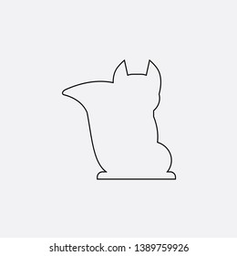 cat icon sign signifier vector