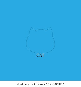 cat icon sign signifier vector