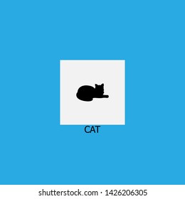 cat icon sign signifier vector