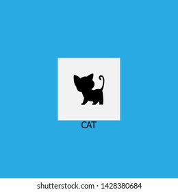 cat icon sign signifier vector