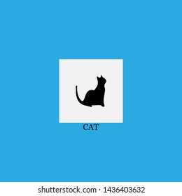 cat icon sign signifier vector