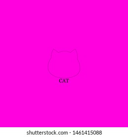 cat icon sign signifier vector