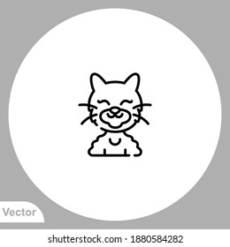 Cat icon sign vector,Symbol, logo illustration for web and mobile