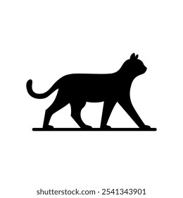 cat icon silhouette sign vector