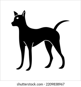 Cat icon. Cat silhouette symbol. Linear style sign for mobile concept and web design. House animals symbol logo vector illustration on white background.